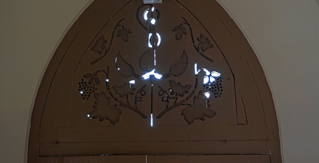 Woodwork at St. Mary's Church, Pulinkunnu 